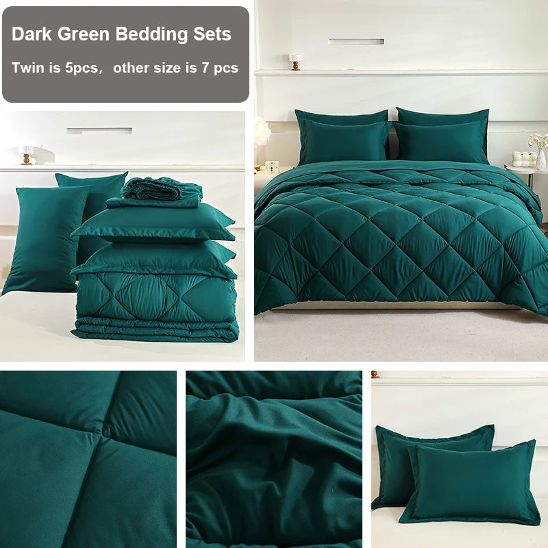 Queen Size Comforter Sets - Home Bedding Set with Blanket And Bed Sheets for Extra Comfort And Warmth - Bedroom Decor