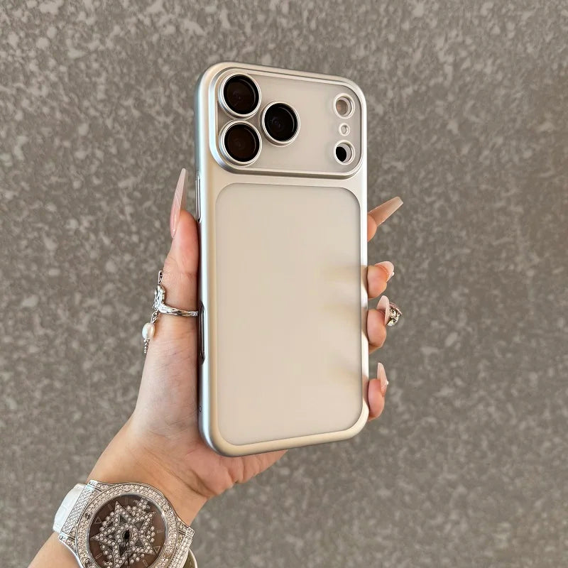 Luxury Clear Matte Phone Case with Camera Protection