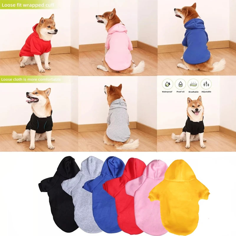 Warm Fleece Dog Hoodie Jacket