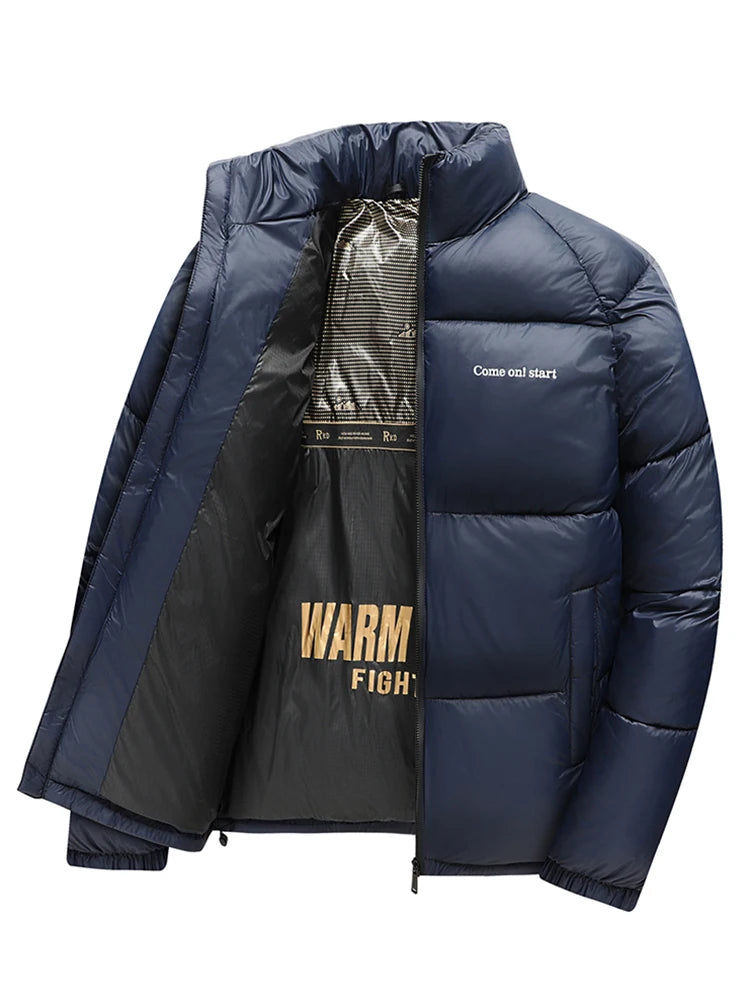 Men’s Slim Fit Winter Puffer Parka Jacket