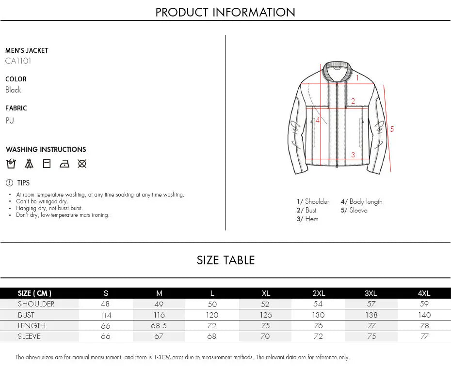 Men’s Retro Leather Moto Jacket