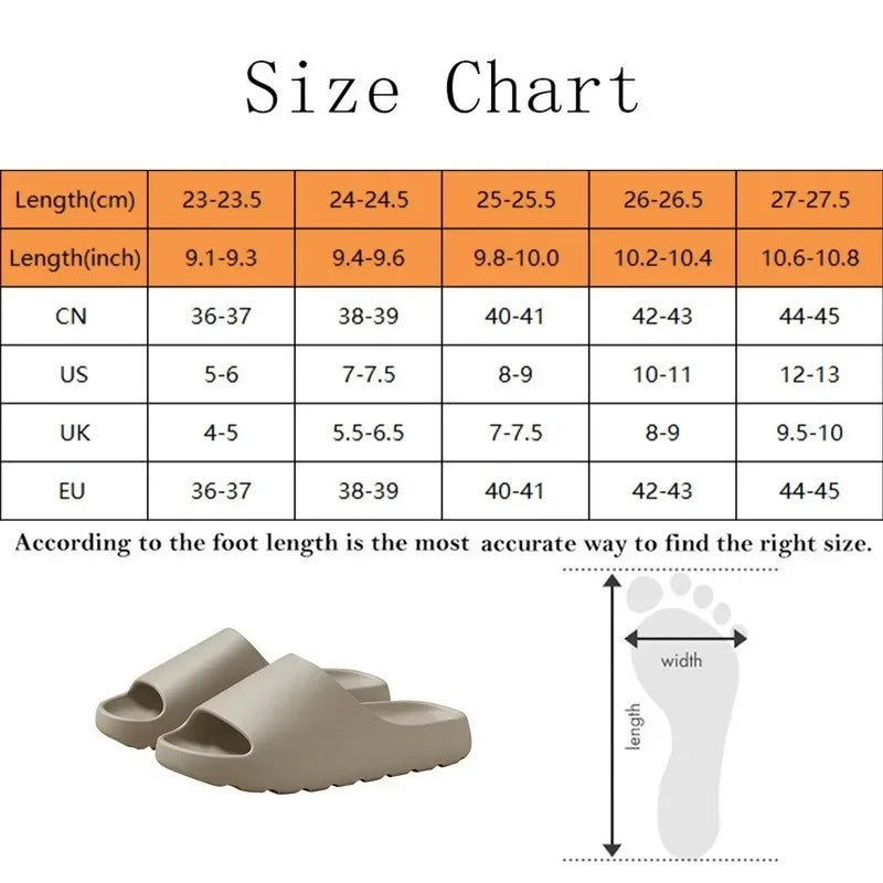 Cloud Cushion Coconut Slippers .Ultra Soft EVA Comfort Slides