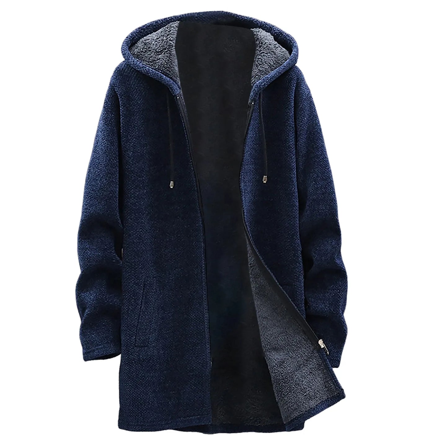 Men’s Fleece Lined Hooded Cardigan Jacket
