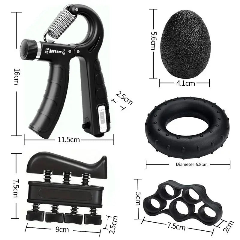 5-Piece Adjustable Hand Grip Strength Trainer Set