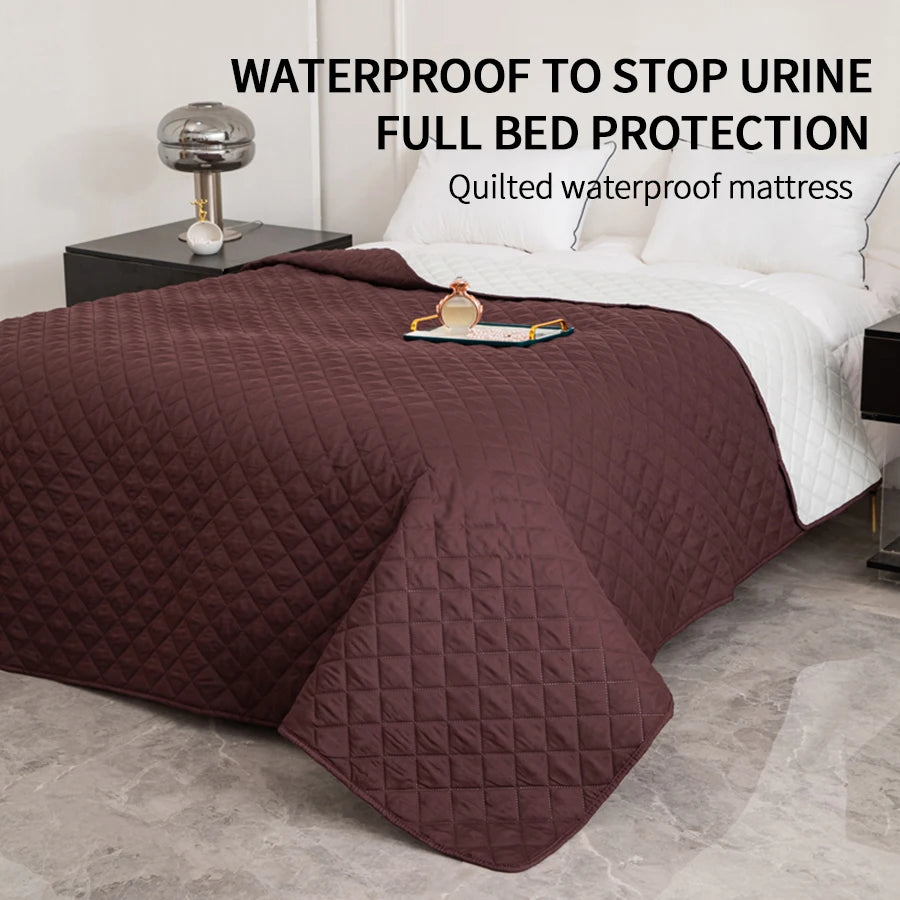 Waterproof Quilted Bed Protector Cover