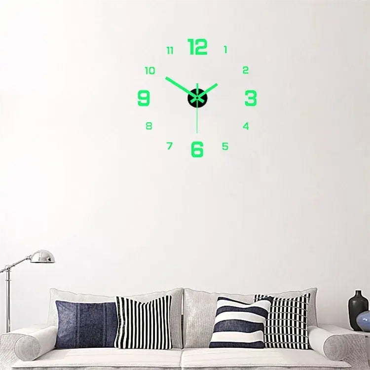 GlowTime DIY Luminous Silent Wall Clock