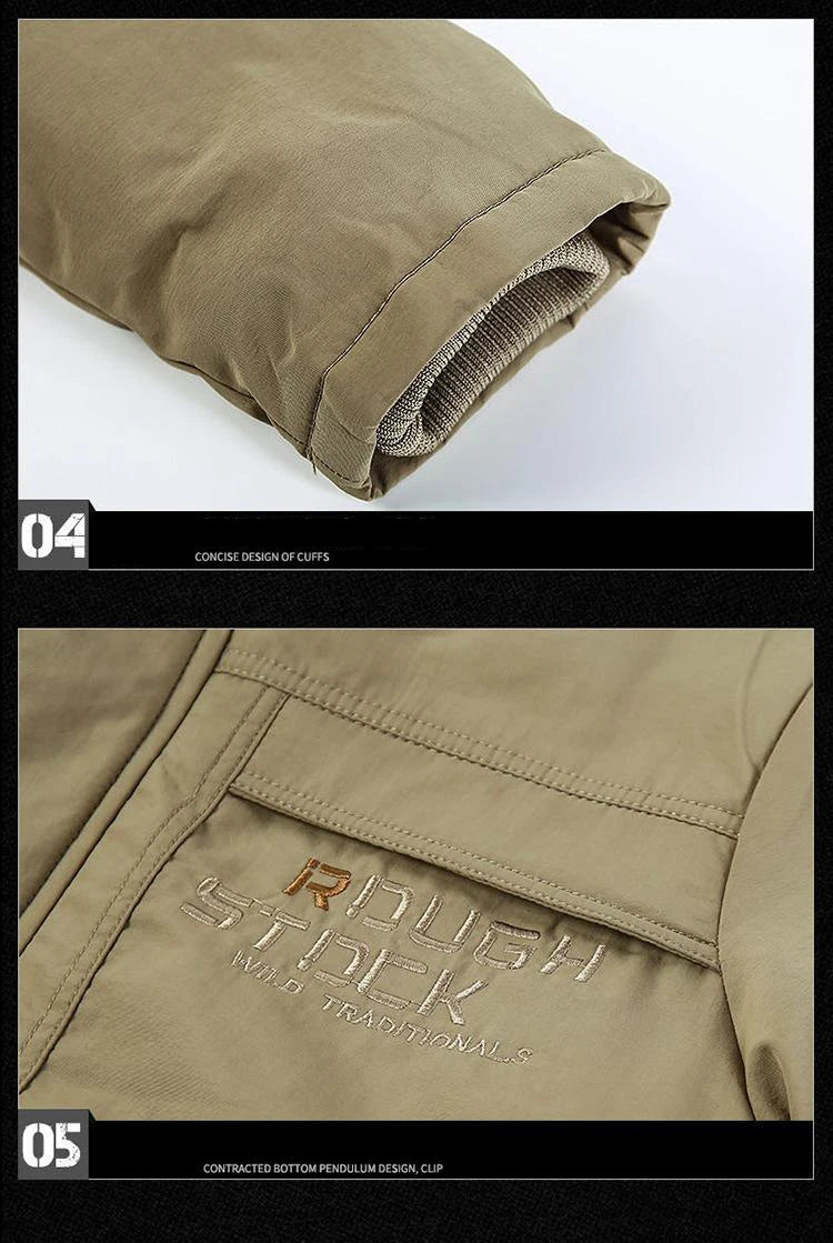 Men’s Winter Fleece Lined Outdoor Parka Jacket