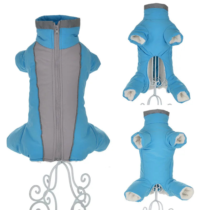 Winter Clothes For Small Dogs Warm Fleece Puppy Pet Coat Jacket Waterproof Reflective Dog Jumpsuits Chihuahua Clothing Overalls