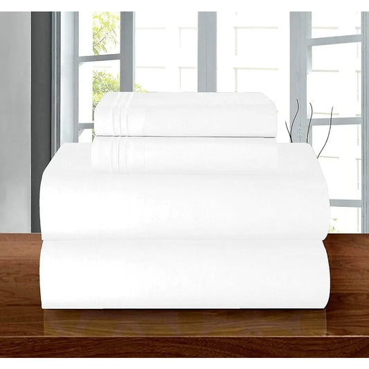 Luxury Soft 1500 Premium Hotel Quality Wrinkle Resistant Coziest Bedding Set with All Around Elastic Fitted Sheet for Deep Pock