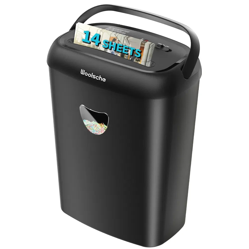 14 Sheet Cross Cut Paper Shredder .P 4 Secure Home & Office Document Shredder