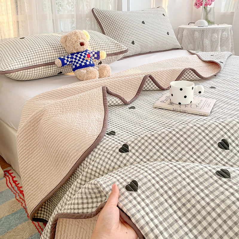 100% Cotton Thickened Bedspread & Cover Set