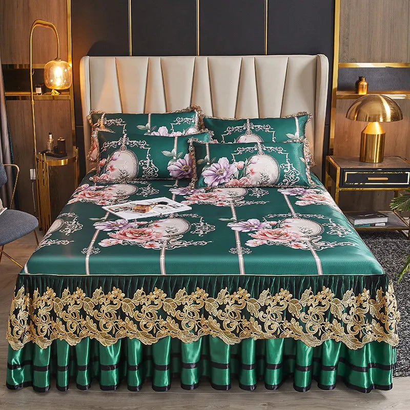 European Floral Summer Bedspread Set