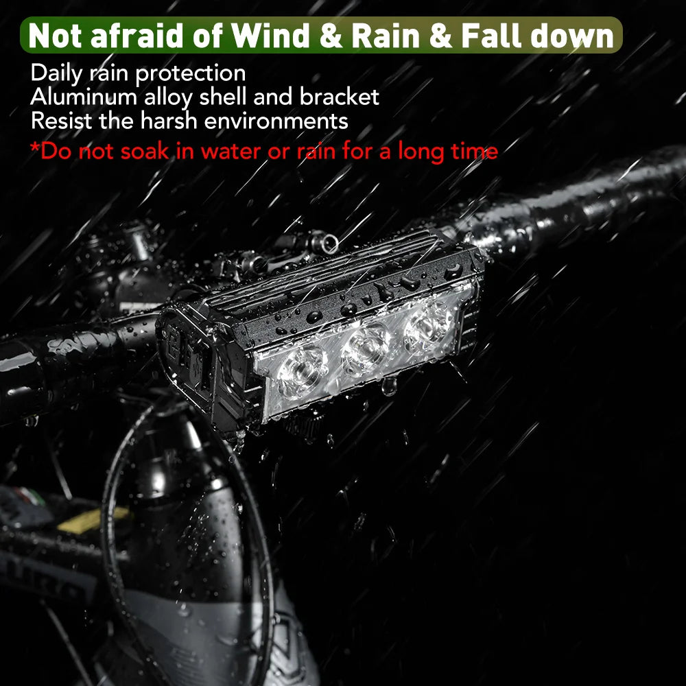 NEWBOLER Bicycle Front Light 3000 Lumen 3600mAh Waterproof