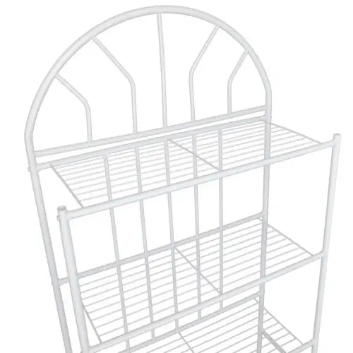 White 3-Tier Toilet Shelf Bathroom Towel Rack Metal Organizer Shelf Over Freestanding Storage For Bathroom