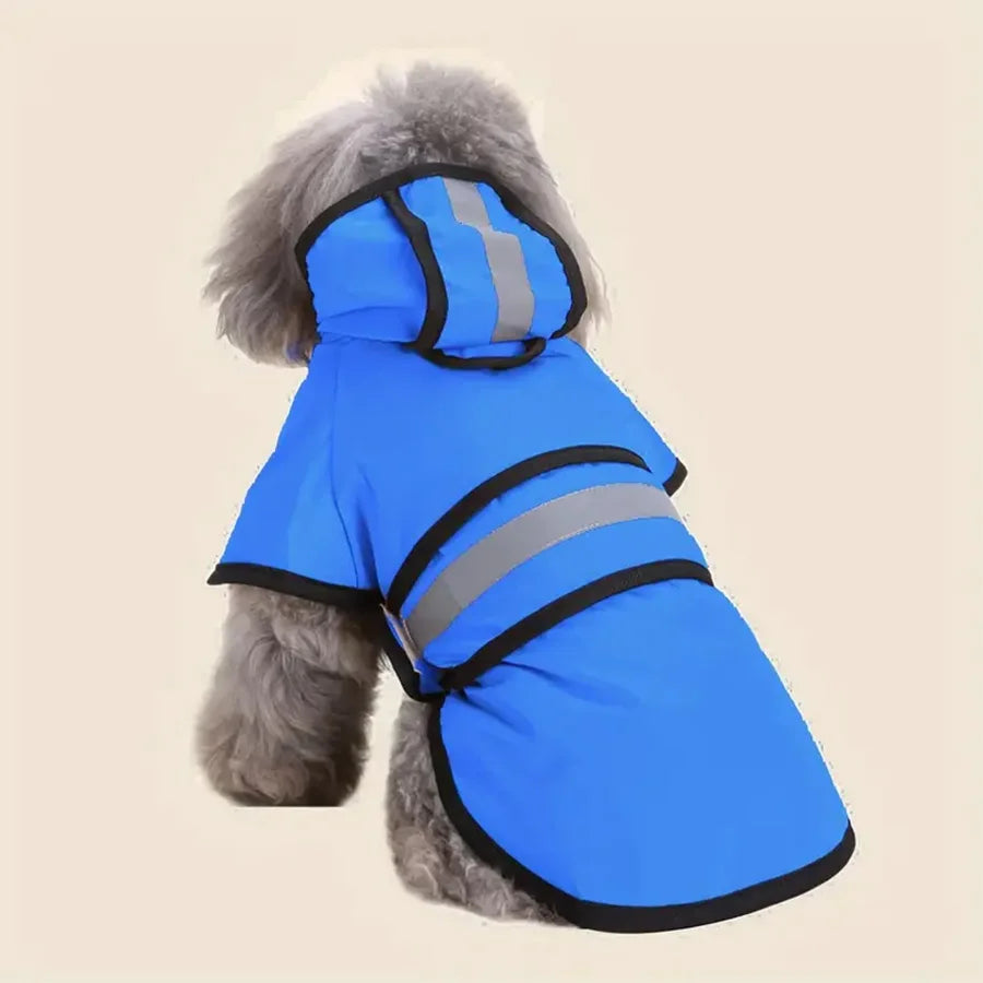 Keep Your Pet Dry And Comfortable - Adjustable Waterproof & Windproof Dog Raincoat!\';[