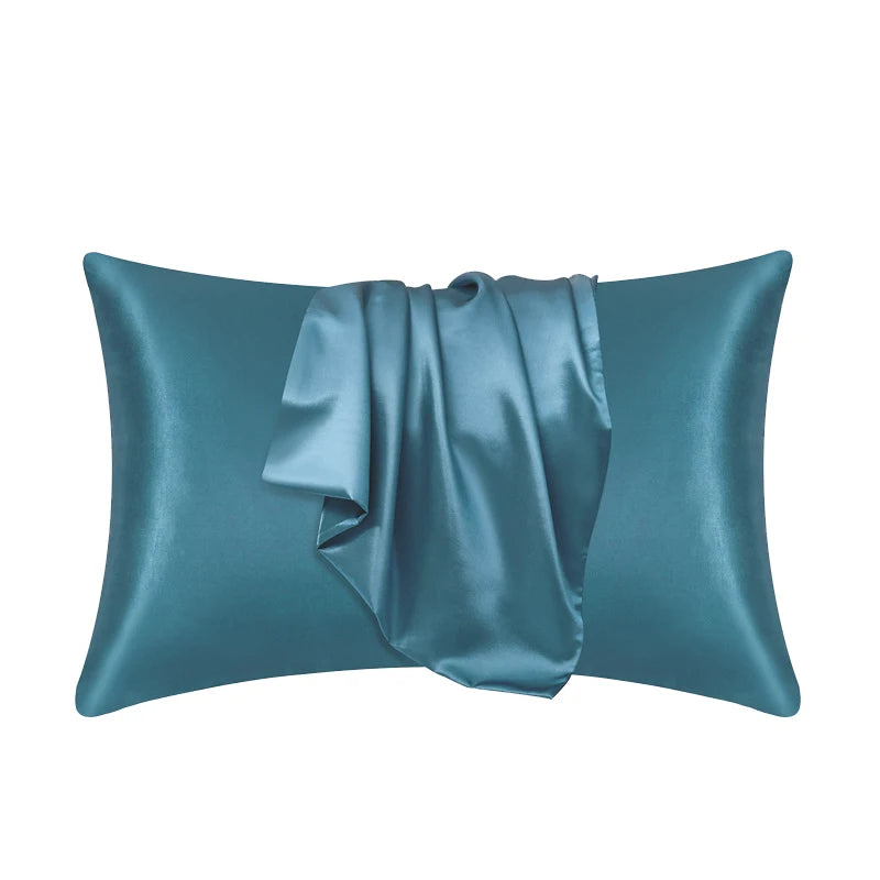 Silky Satin Pillowcase . Soft Hair & Skin Care Pillow Cover (Smooth, Cooling, Anti-Frizz)