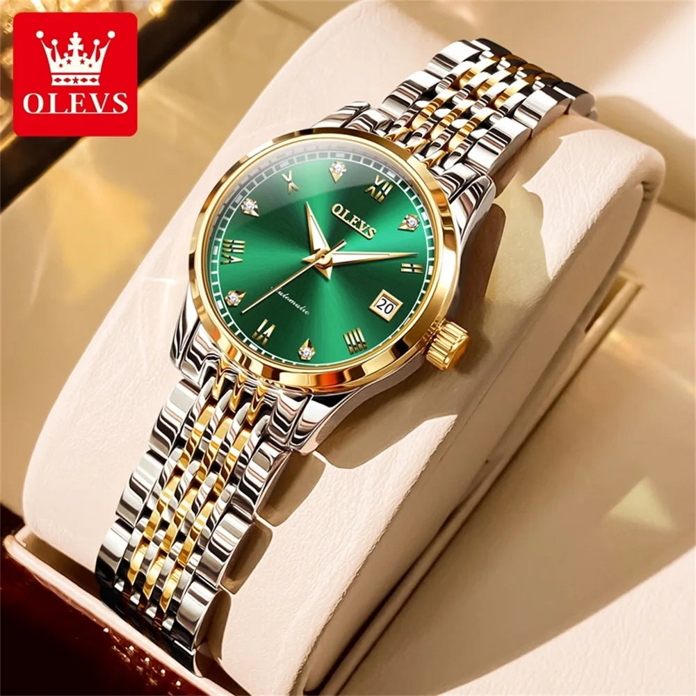 Women’s Luxury Stainless Steel Watch – Elegant Fashion Timepiece.