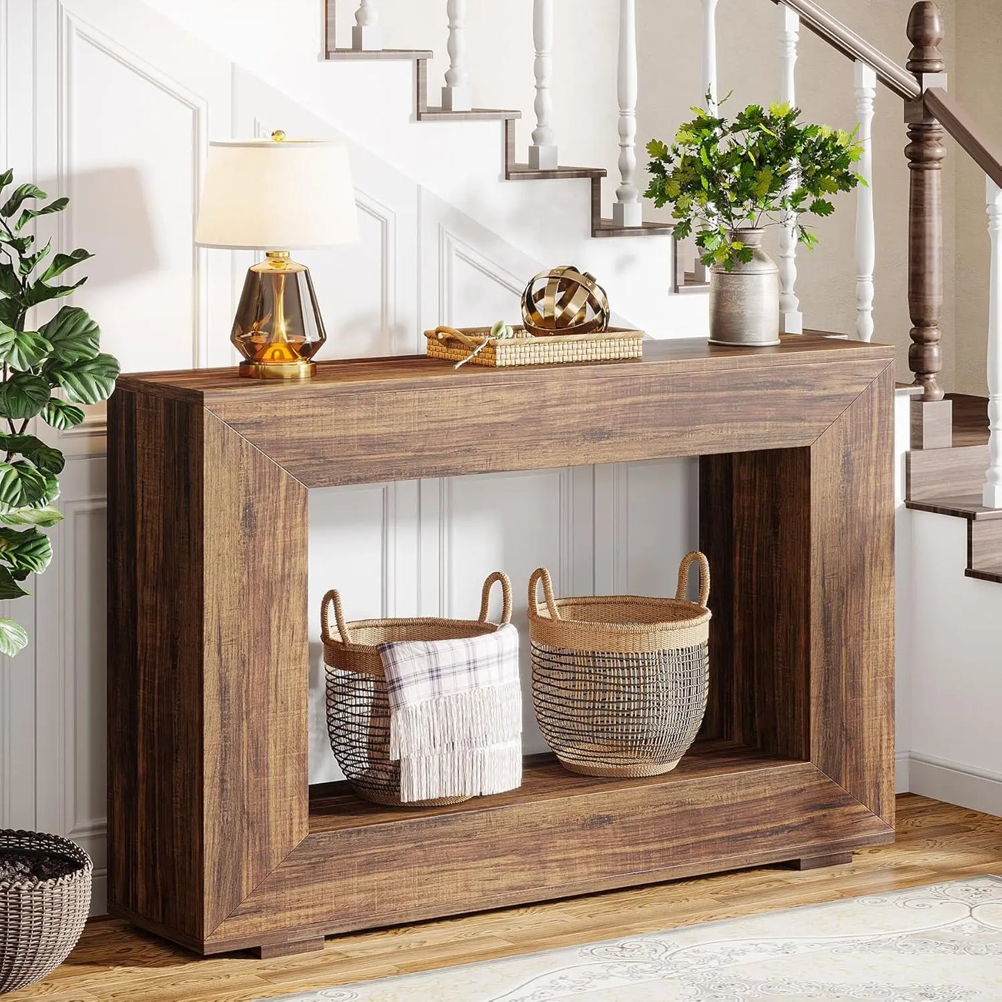 LITTLE TREE Console Table with Storage Space in the Entrance Area for Entrance, Hallway, Living Room
