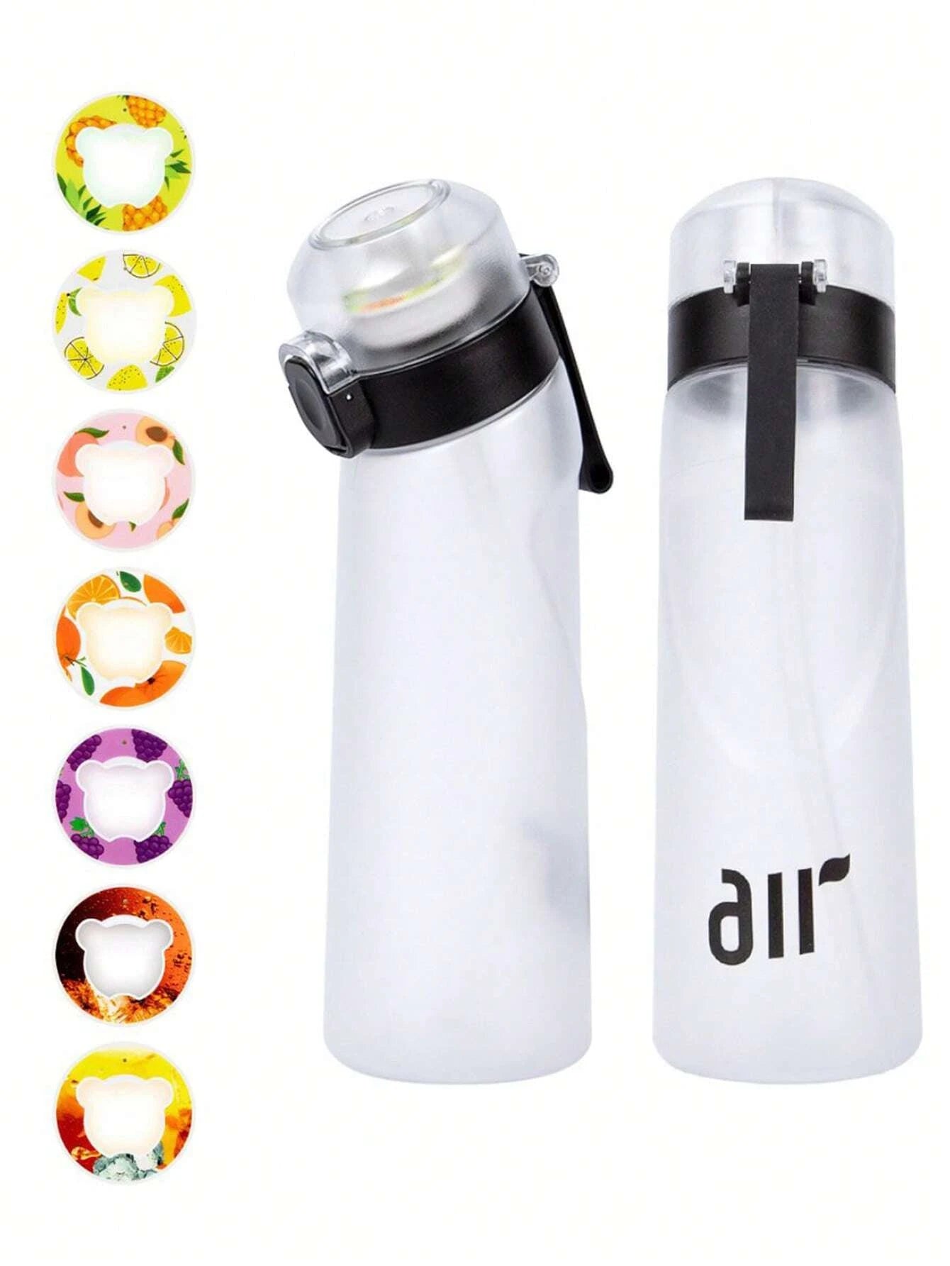 Air Water Bottle with Flavor Pod & Straw – Portable Hydration Bottle for Enhanced Water Flavor