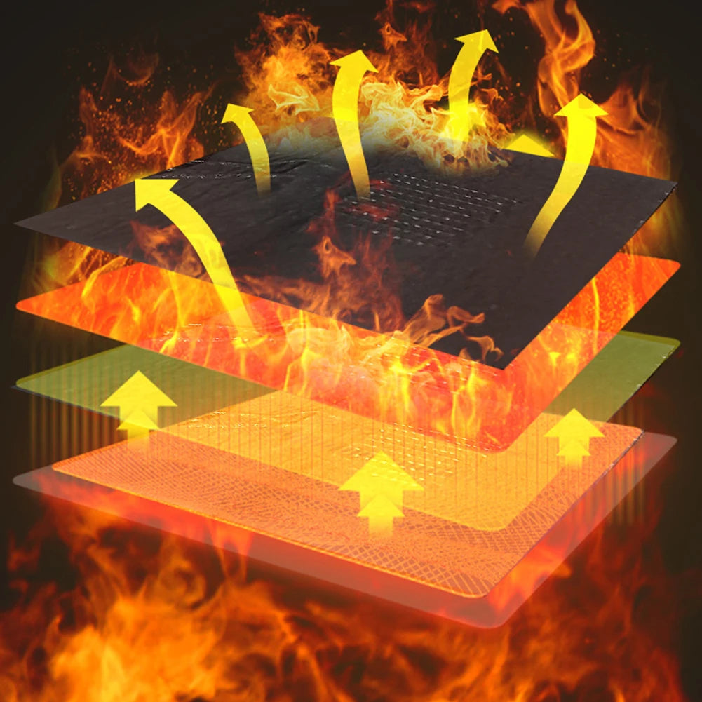 5V USB Clothes Heater Pad With 3 Gear Adjustable Temperature DIY Electric Heating Sheet Heating Warmer Pad For Vest Jacket