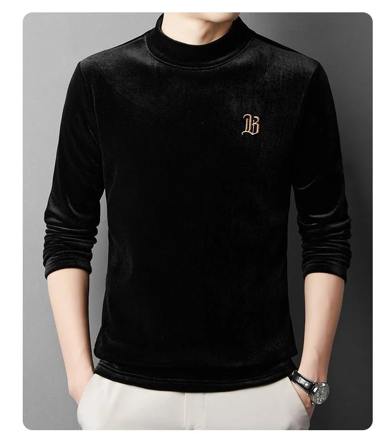 Pierre Cardin Men’s Luxury Fleece Sweatshirt | Premium Crew Neck Pullover | Soft Warm Casual Winter Sweater