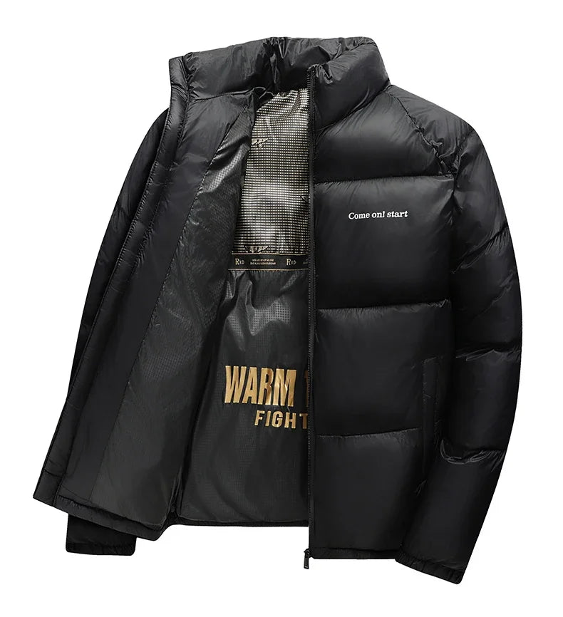 Men’s Slim Fit Winter Puffer Parka Jacket