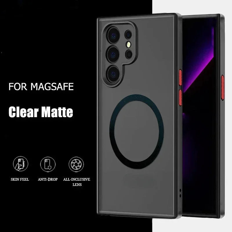 Samsung Galaxy Magnetic Wireless Charging Case. Slim Protective Cover