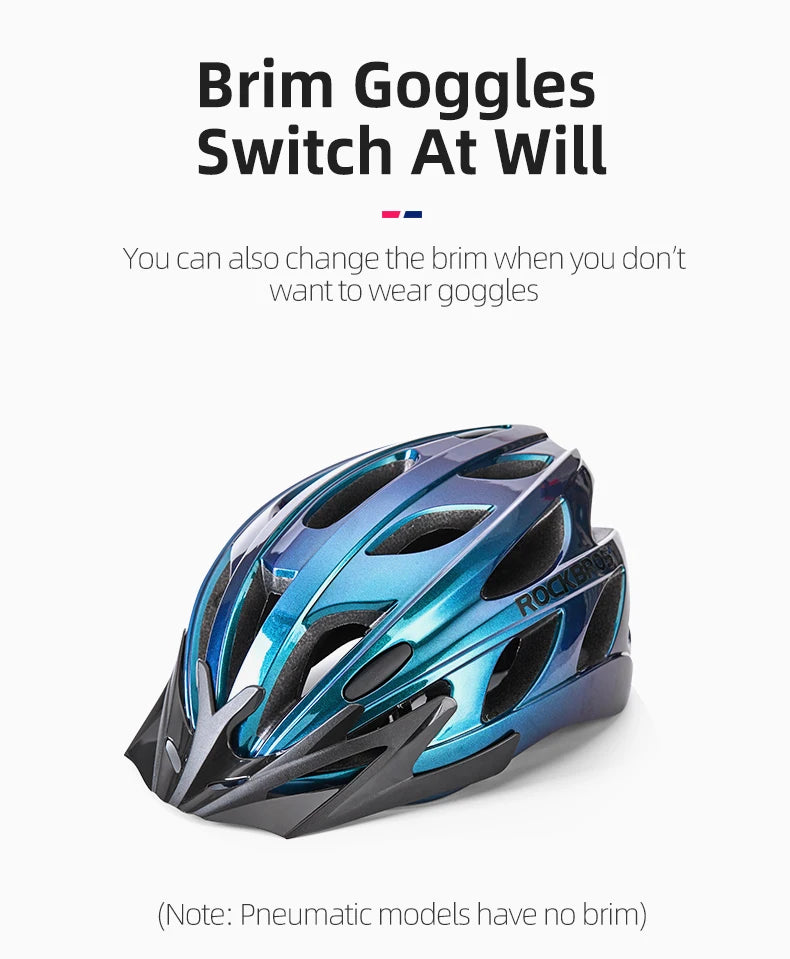 ROCBROS Adult Lightweight Cycling Helmet . Road & Mountain Bike Safety Helmet with Adjustable Fit and Ventilation