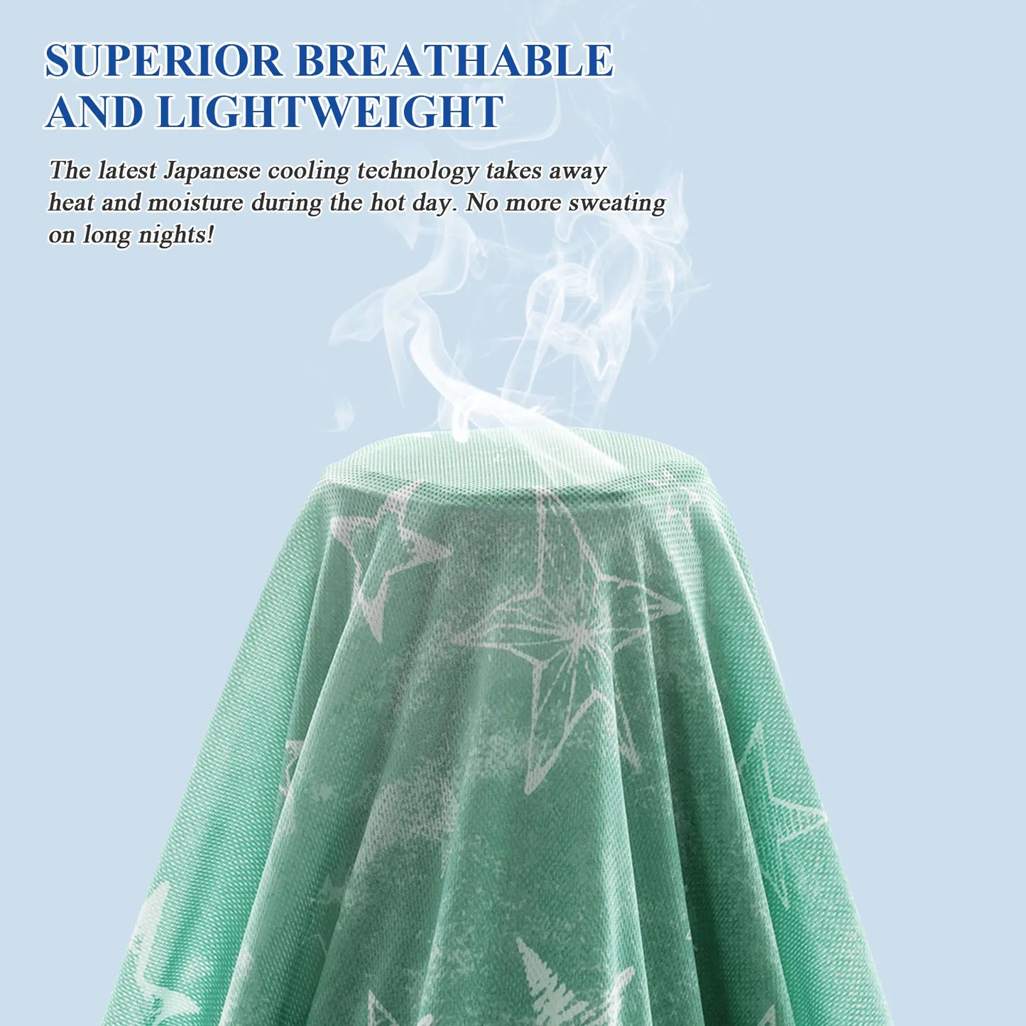 1 pc Cooling Blankets,Star Print Cooling Throw Blanket  with Double Sided Cold Effect,Cool Lightweight Breathable Sofa Summer