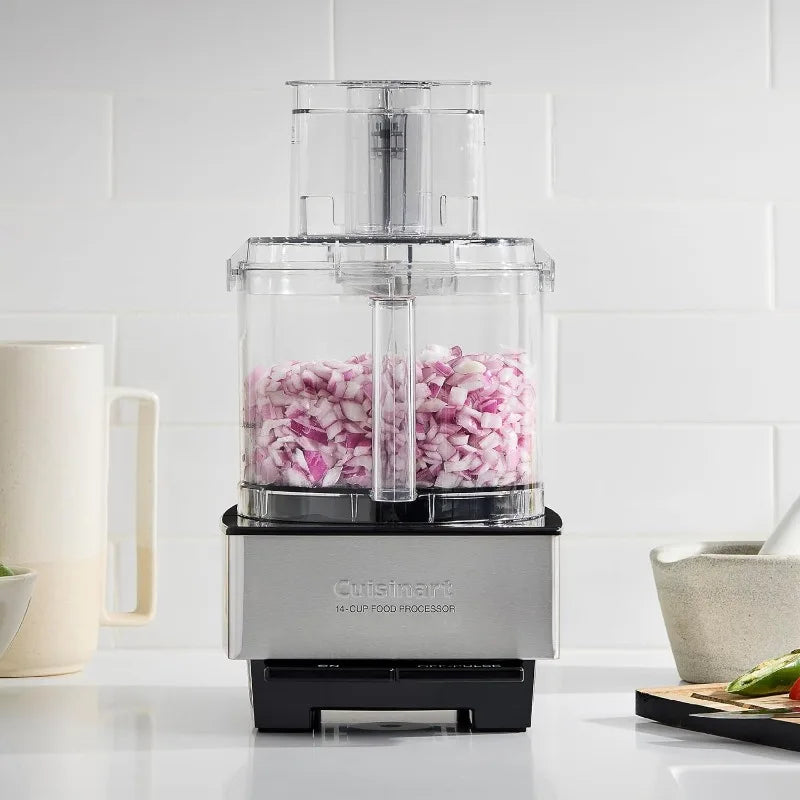 Cuisinart Food Processor 14-Cup Vegetable Chopper for Mincing, Dicing, Shredding,Puree&Kneading Dough,Stainless Steel.