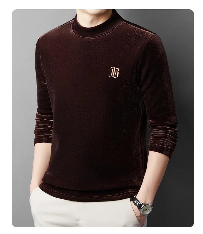 Pierre Cardin Men’s Luxury Fleece Sweatshirt | Premium Crew Neck Pullover | Soft Warm Casual Winter Sweater