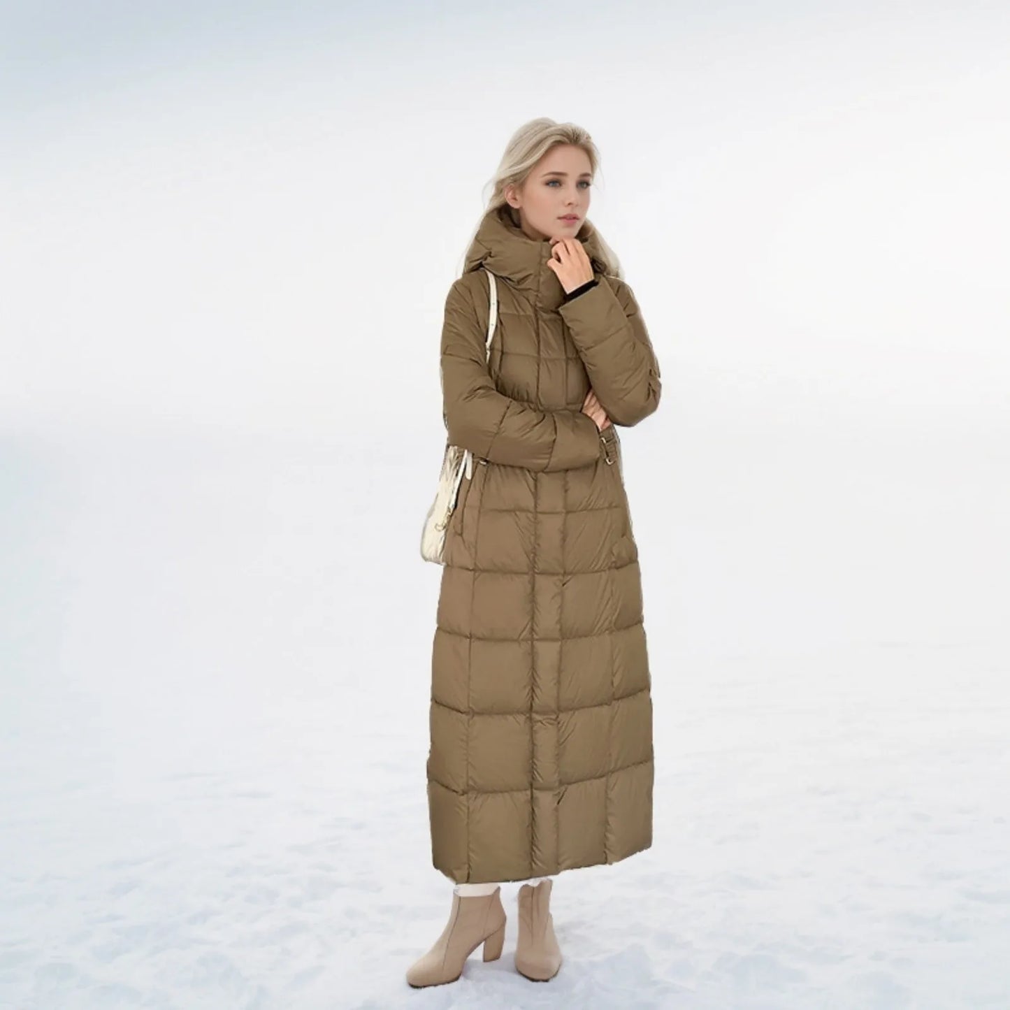 Black Winter Coat 2024 New Women's Thick Cotton Parka Jacket Korean Oversized Loose Hooded Coats Female Casual Long Overcoat