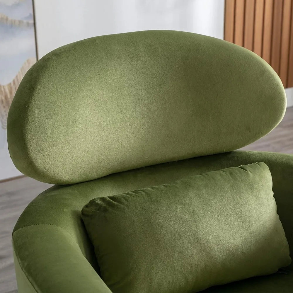 Accent Chair Set of 2 Upholstered Barrel Arm Chair for Living Room Bedroom Reception Room Office, Modern Soft Padded Single Sofa