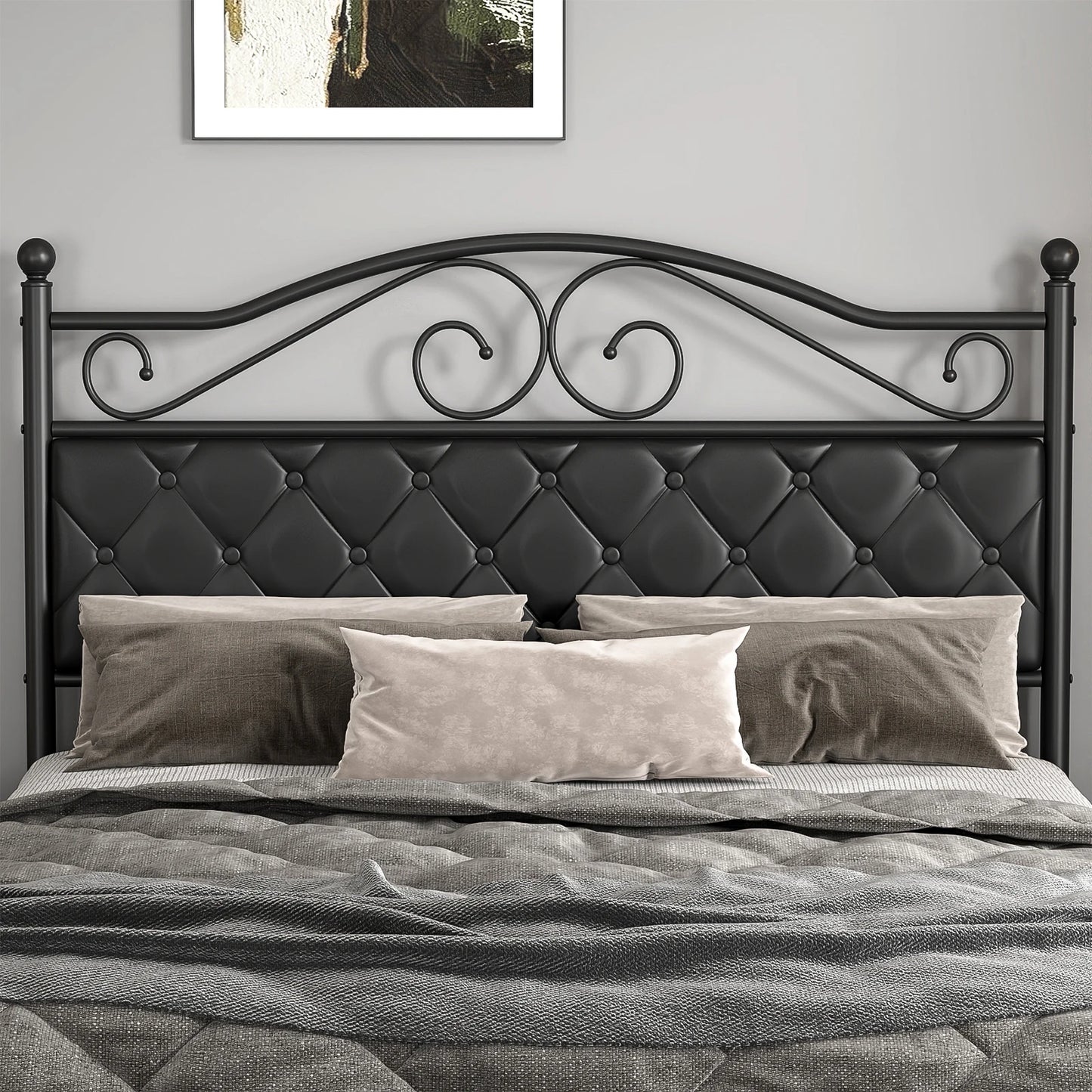 Upholstered Headboard for Full Size Bed Frame, Queen Size Bed Frame, Headboard Only