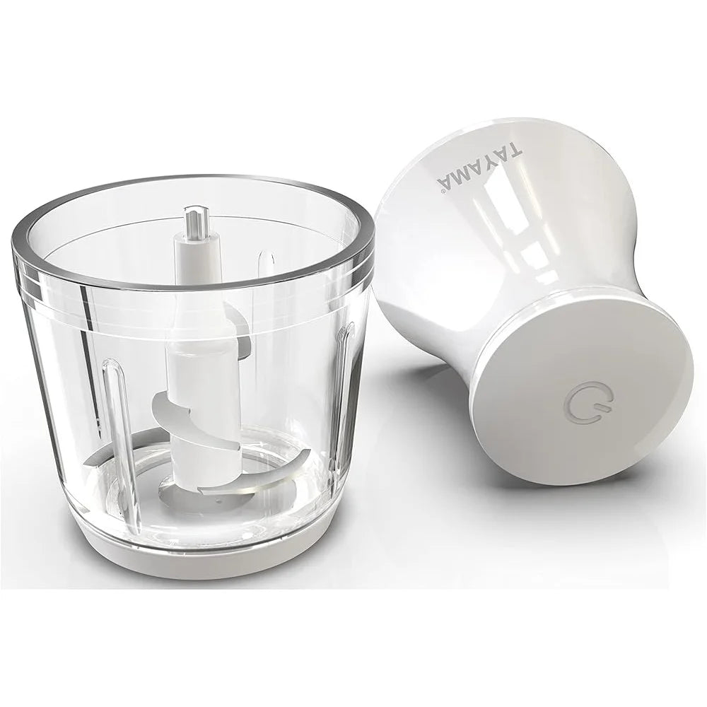 200W Mini Food Processor 2.5 Cup Chopper 4-Layer Stainless Steel Blade Kitchen Appliance Easy Clean Non-Slip Base