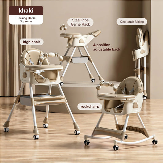 Baby High Chair Baby Eating Chair Baby Care Equipment Kids Rocking Horse Dining Chair Baby Newborn Things Baby Folding Chair
