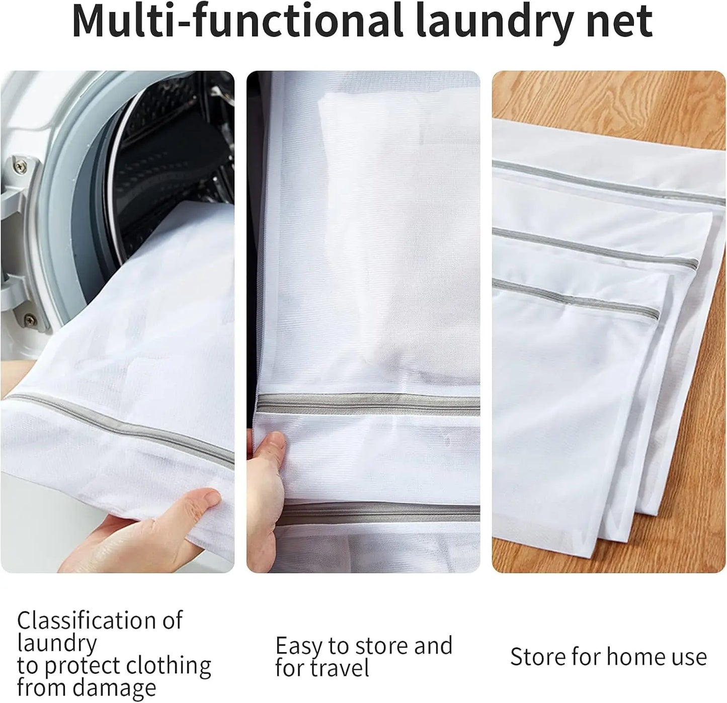 Reusable Mesh Laundry Bags for Delicate Clothes, Lingerie, Sweaters & Machine Washing