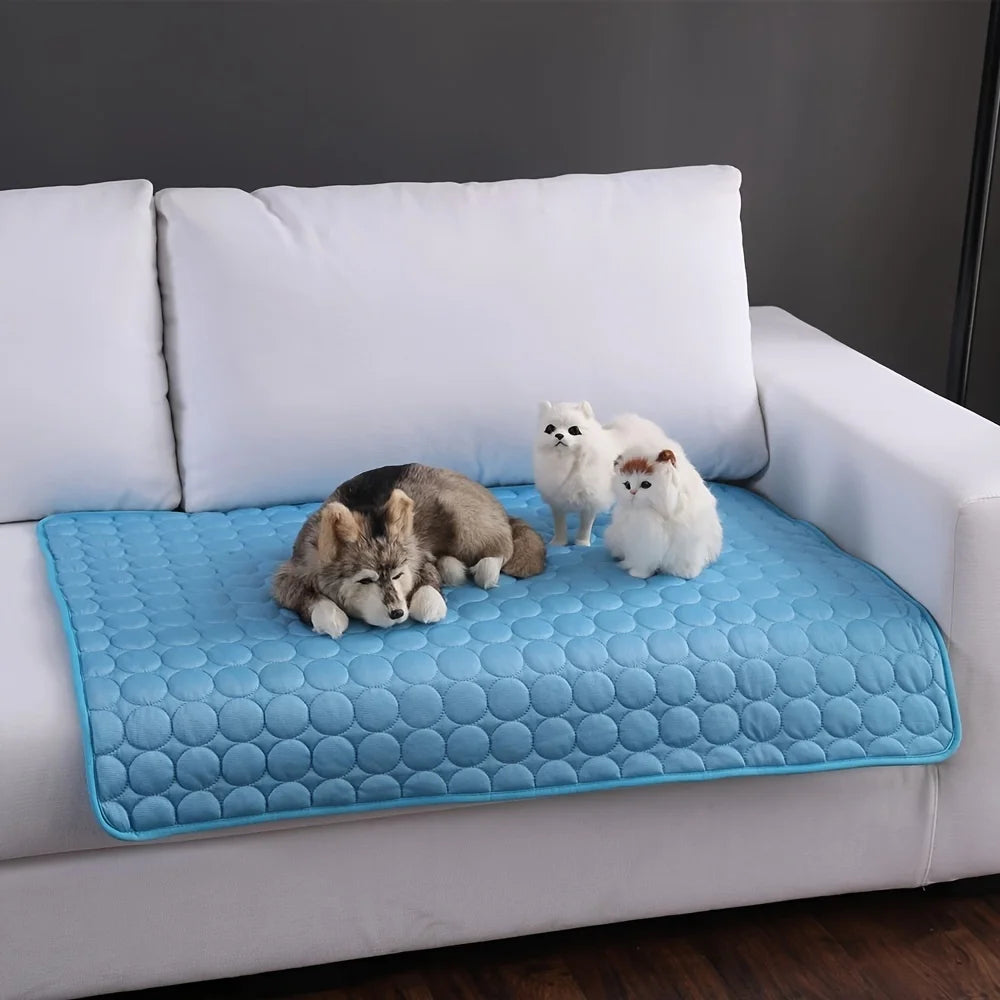 Extra Large Cooling Gel Pet Mat for Dogs & Cats.Reusable Summer Cooling Pad