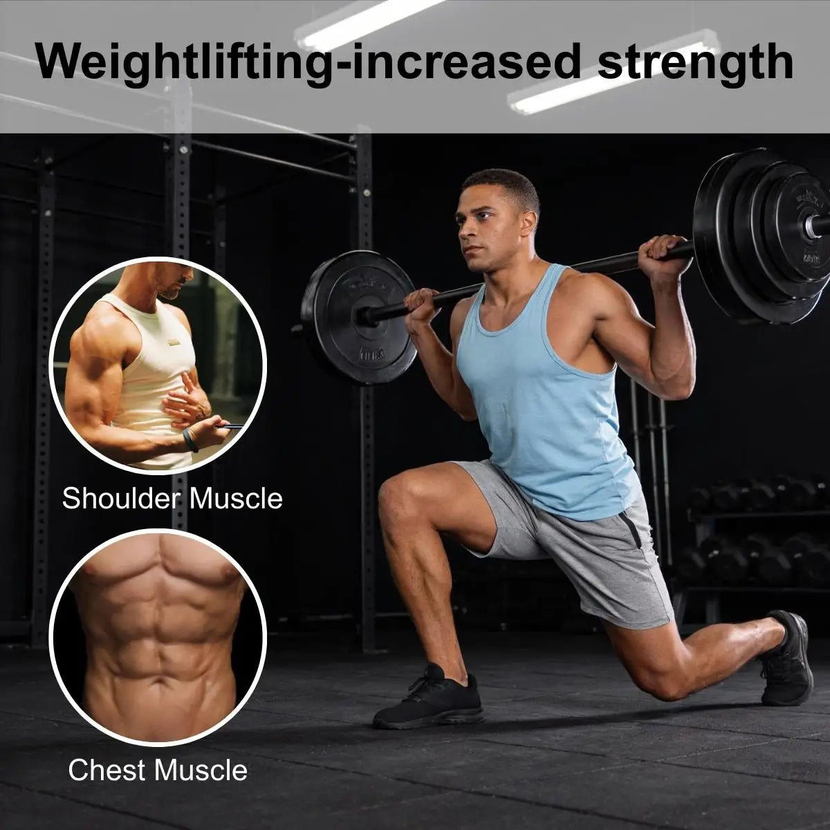 Adjustable Barbell Weight Set for Home Strength Training & Full Body Workouts