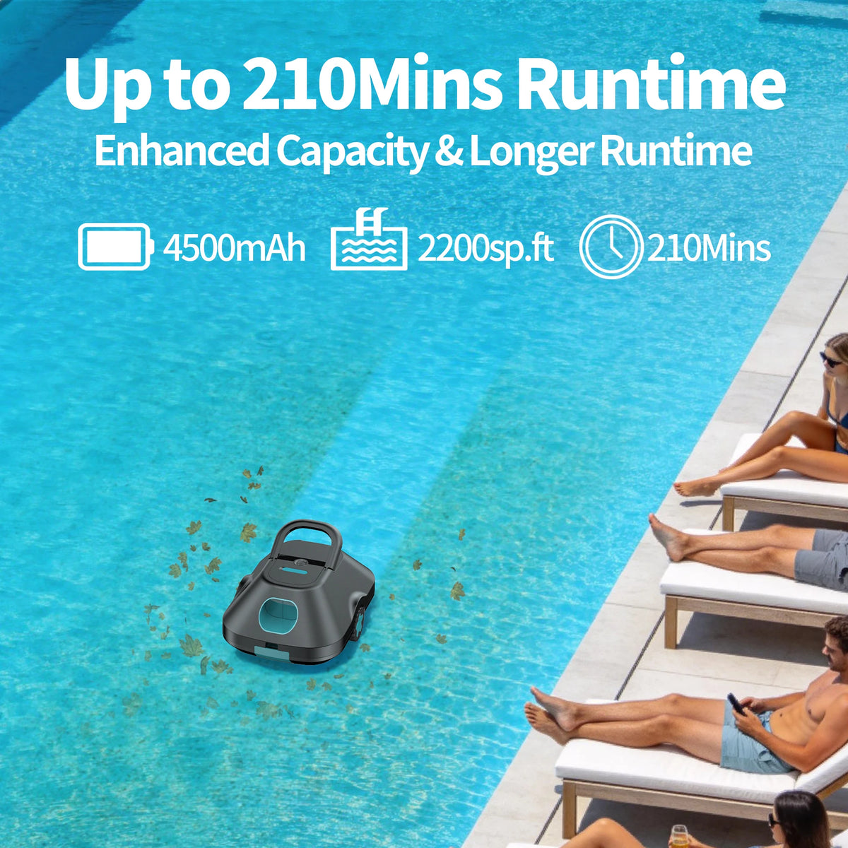C2 Cordless Robotic Pool Cleaner | Automatic Pool Vacuum