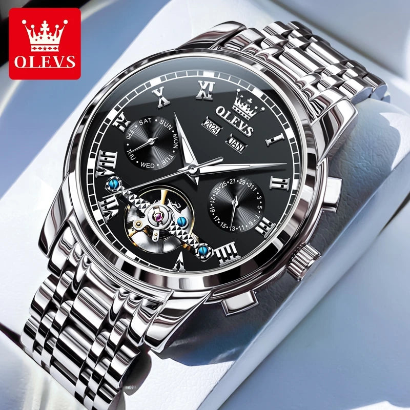 Women’s Luxury Stainless Steel Watch – Elegant Fashion Timepiece.