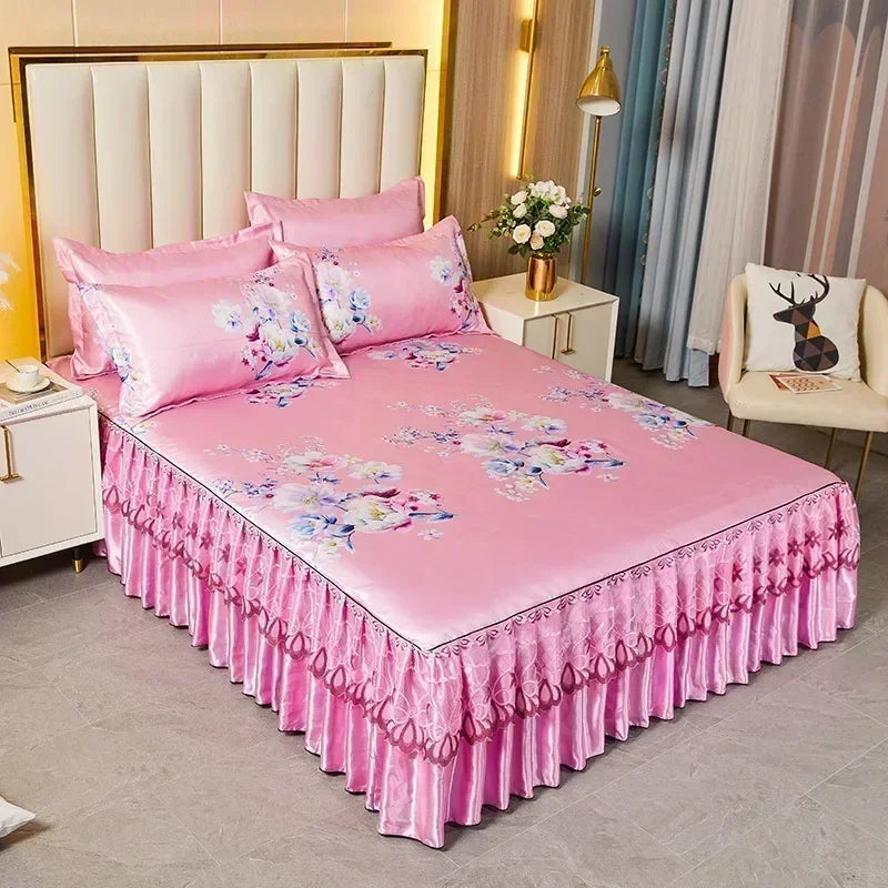 3-Piece Elegant Patterned Bedspread Set