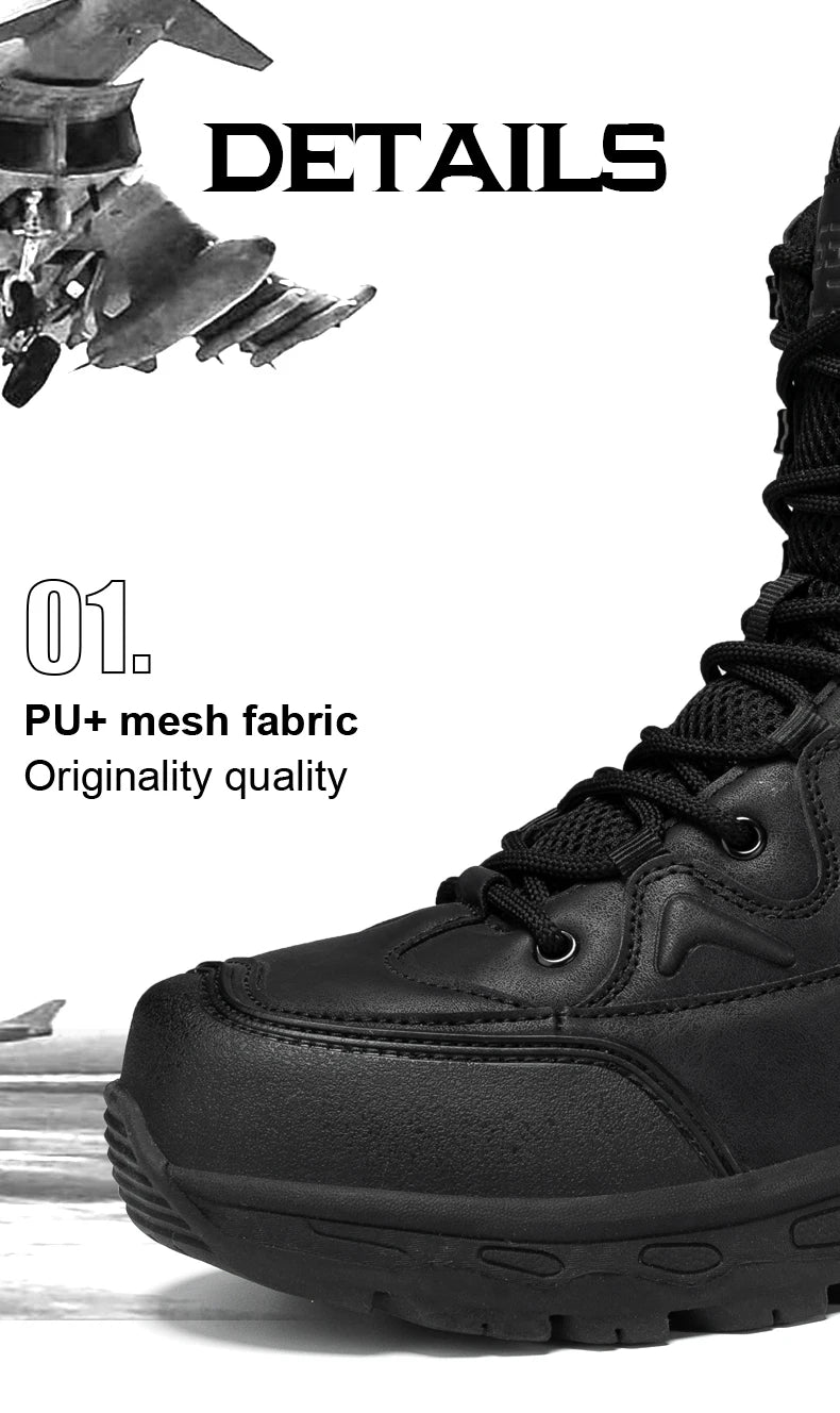 Mens Hiking Boots Combat Walking Casual Tactical Boots