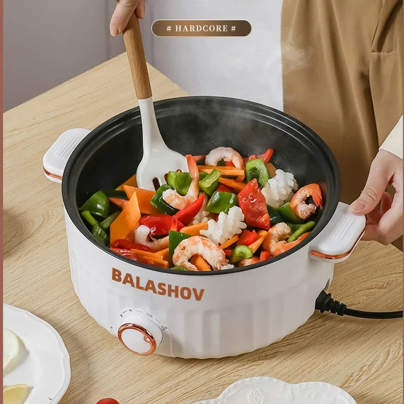 3L Portable Electric Rice Cooker 110V US Multifunctional Double Layer Pan Non-stick Cookware for Kitchen and Home Appliance