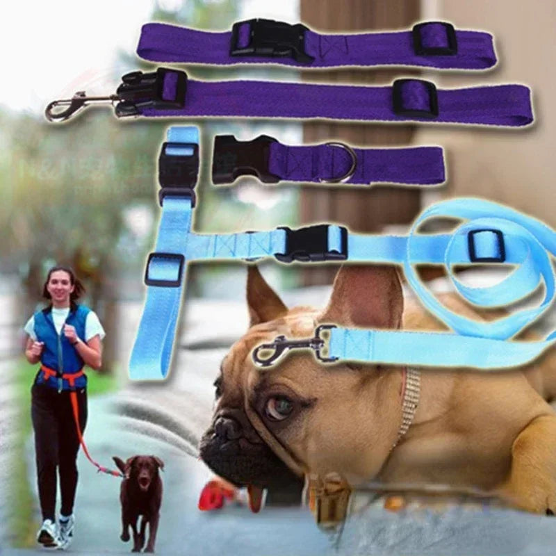 Chest Hands 1PC Belt Traction Walking Pet Lead Gift Free Rope Cat Running Pets Adjustable Strap Waist Jogging Supplies Dog Leash