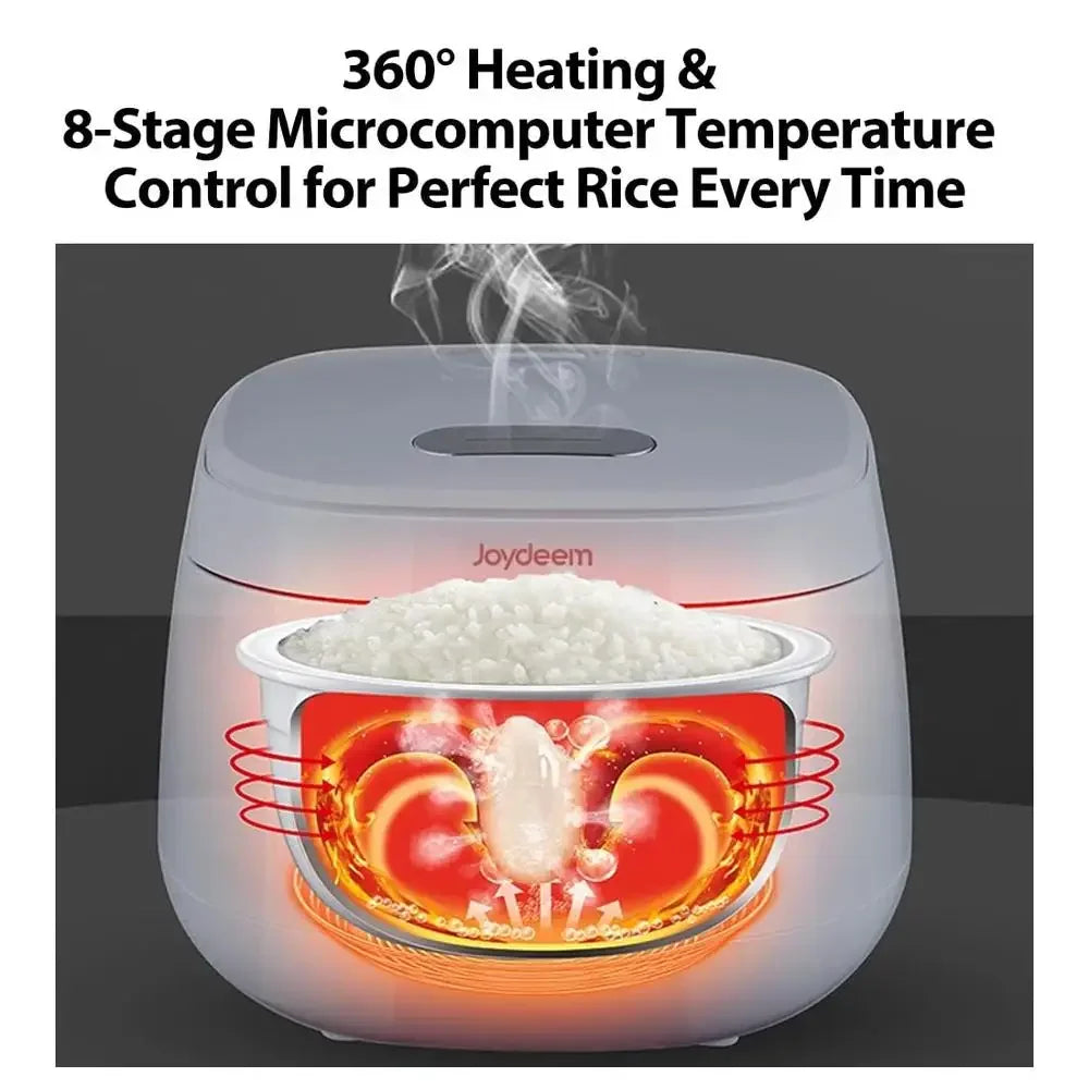 Ceramic Rice Cooker 3 Cup 2L 24H Timer Nonstick Pot Congee
