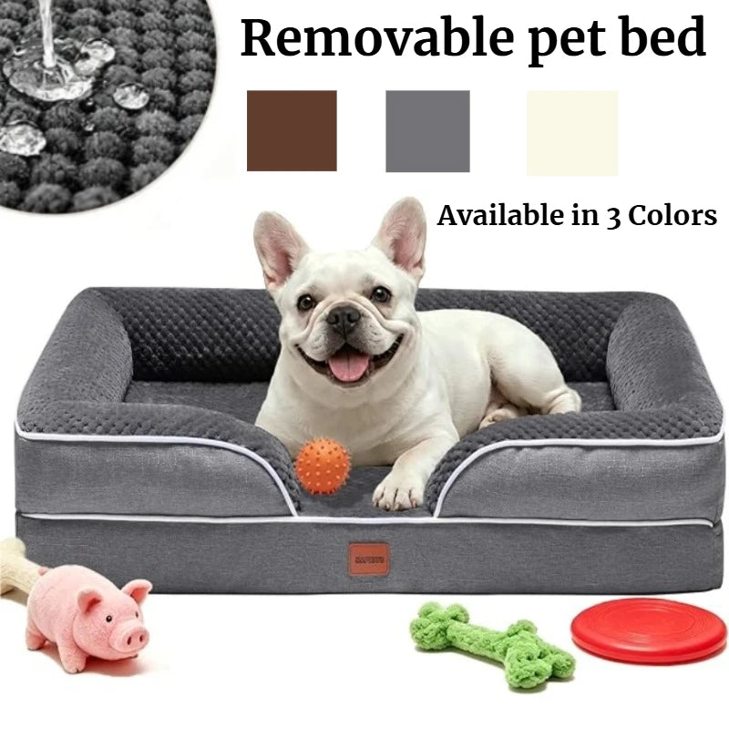Orthopedic Dog Bed for Small & Medium Dogs – Removable Washable Cover
