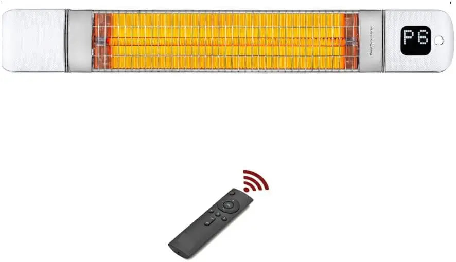 Infrared Patio Heater, Carbon Wall Mounted Heater 300/1500W, 6 Heat Modes Outdoor Heater, IP55 Waterproof, Instant Heat