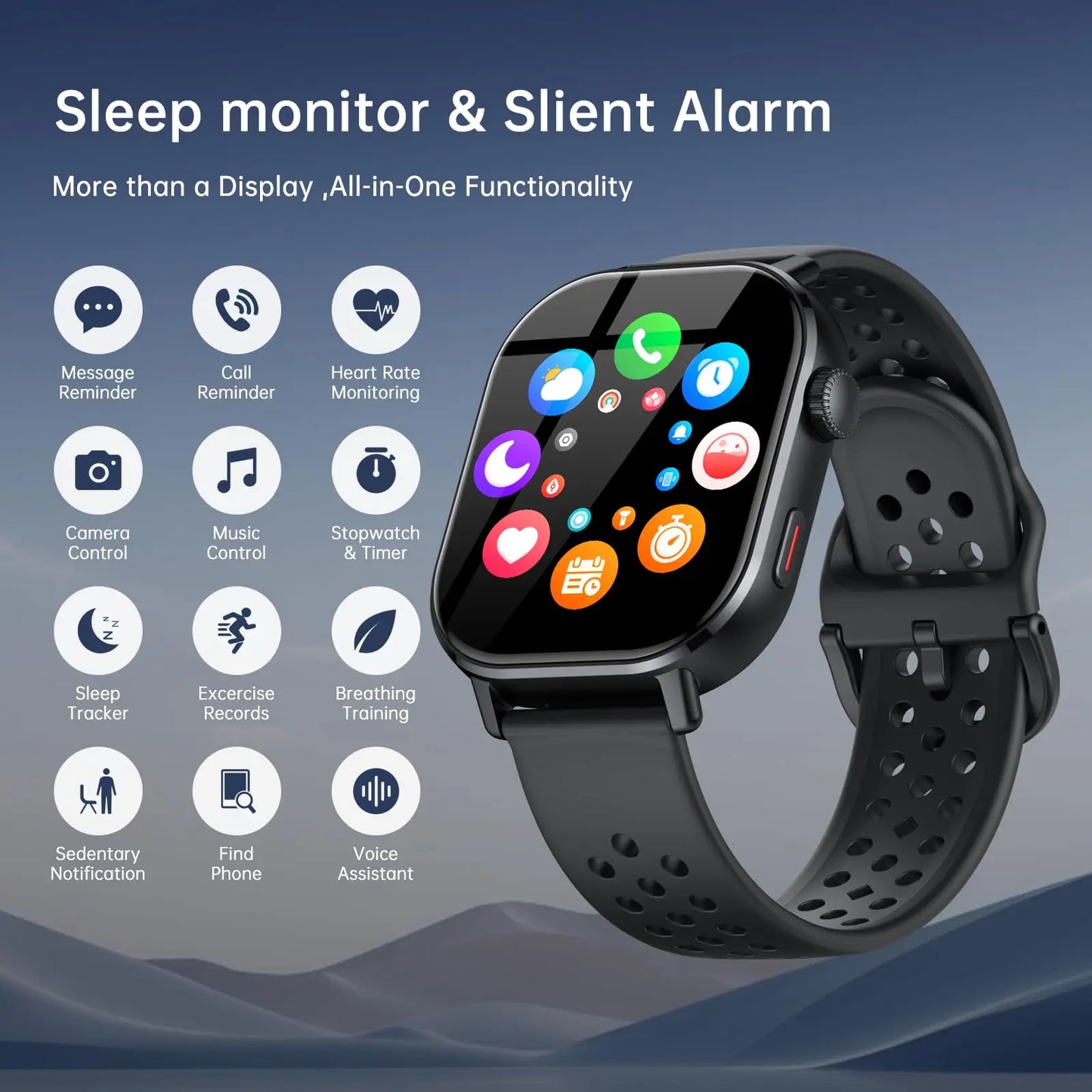 2026 GPS AMOLED Smart Watch for Men . 2.06” HD Display, Bluetooth Calling, Fitness & Health Tracker