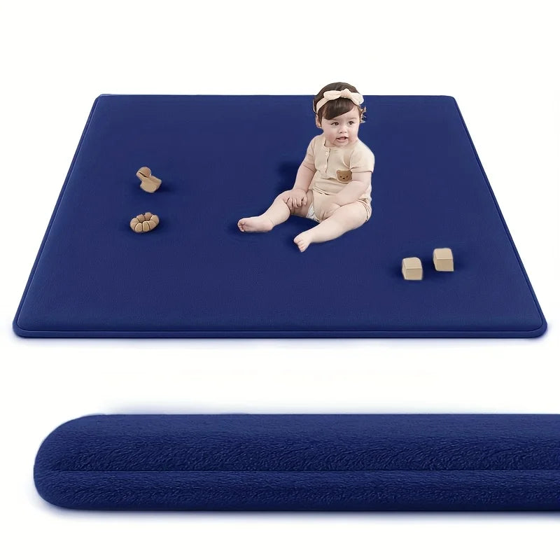 Extra Thick Memory Foam Baby Play Mat for Tummy Time, Crawling & Playroom Activities